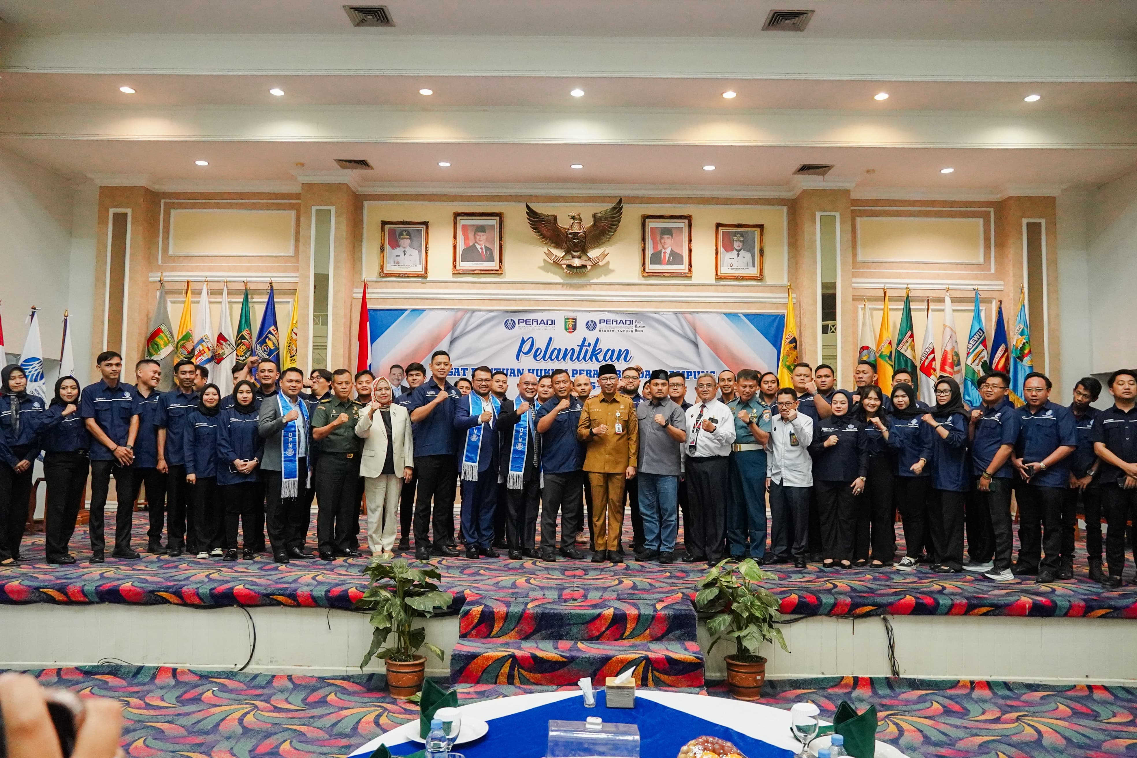 Pelantikan PBH Peradi Lampung, Gubernur Tekankan Pentingnya Akses Hukum Inklusif
